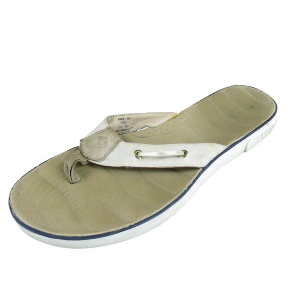 Sperry Flip Flops Leather Thong Sandals Boat Shoes Comfort‎ Casual Women's 9.5M